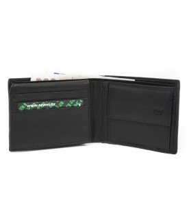 Čierna pánska kožená peňaženka 513-1311-60