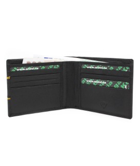 Čierna kožená peňaženka - dokladovka 513-1302-60/86