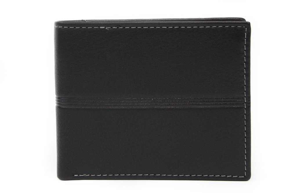 E-shop Černá kožená pánská peněženka 513-1307-60