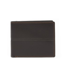 Tmavo hnedá kožená pánska peňaženka 513-1307-47