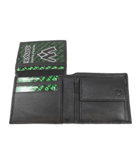 Čierna kožená pánska peňaženka 513-4705-60/60