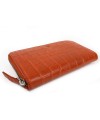 Oranžová croco dámska kožená zipsová peňaženka 511-1306-84