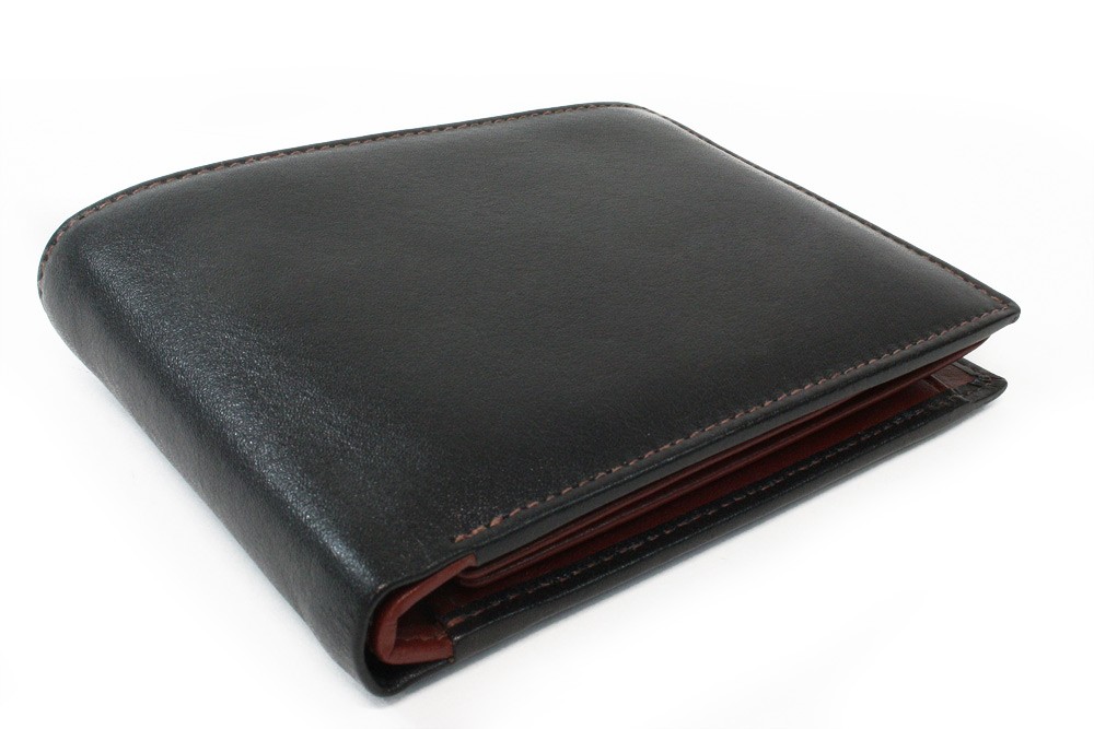 E-shop Černohnědá pánská kožená peněženka s vnitřní zápinkou 513-4404A-60/44