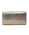 Zlatoružová dámska listová kožená peňaženka s klopňou 511-2120-01