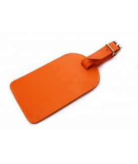 Oranžová kožená visačka na batožinu 619-5405-84