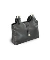 Čierna dámska kožená zipsová kabelka 212-7019-60