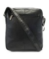 Čierny kožený pánsky crossbag 215-1713-60
