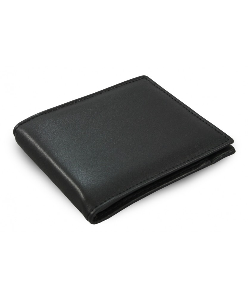 Čierna pánska kožená peňaženka bez vrecka na mince 519-2910A-60