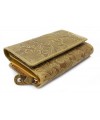 Žltá dámska stredná kožená peňaženka s poklopom 511-2266-86