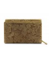 Žltá dámska stredná kožená peňaženka s poklopom 511-2266-86
