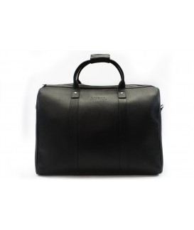 Čierna kožená cestovná taška 217-3232-60
