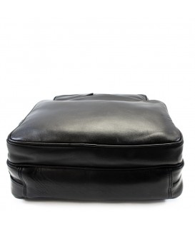 Čierny pánsky kožený batoh 311-1550-60