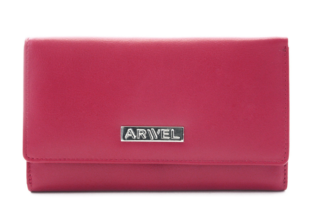 Bordová kožená dámska klopová peňaženka 511-1048-32