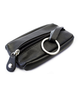 Čierna sada dámskej kabelky, peňaženky a kľúčenky 412-3013-9769-2418-60