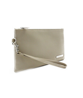 Šedobéžová sada dámskeho batohu, etue a kľúčenky 412-1660-0025-2418-24