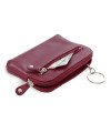 Vínovo červená sada dámskeho batohu, peňaženky a kľúčenky 412-8955-4722-8104-34