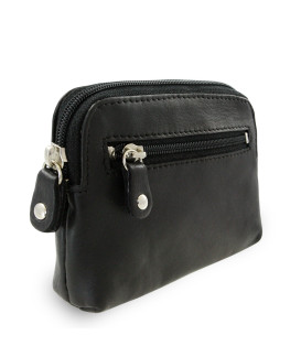 Súprava čiernej tašky na notebook, peňaženky a kľúčenky 412-2187-4404-8104-60