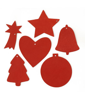 Červená vianočná ozdoba hviezda 619-1216-31