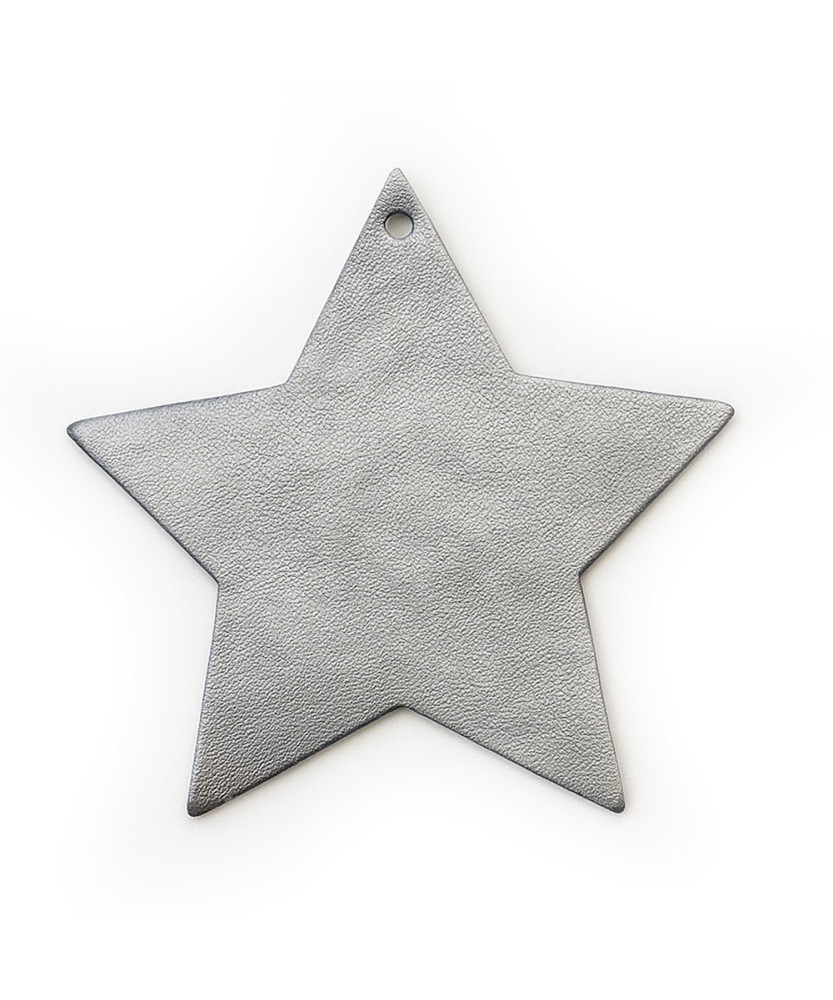 Tmavo strieborná vianočná ozdoba hviezda 619-1216-29