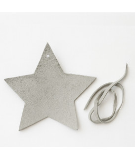 Svetlosivá vianočná ozdoba hviezda 619-1216-20