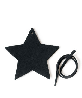 Čierna vianočná ozdoba hviezda 619-1216-60