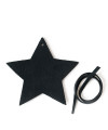 Čierna vianočná ozdoba hviezda 619-1216-60
