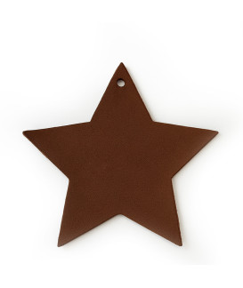Hnedá vianočná ozdoba hviezda 619-1216-41