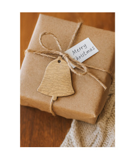 Zlatá vianočná ozdoba zvonček 619-1213-01