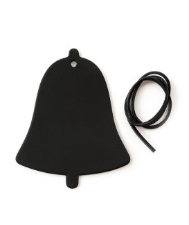 Čierna vianočná ozdoba zvonček 619-1213-60