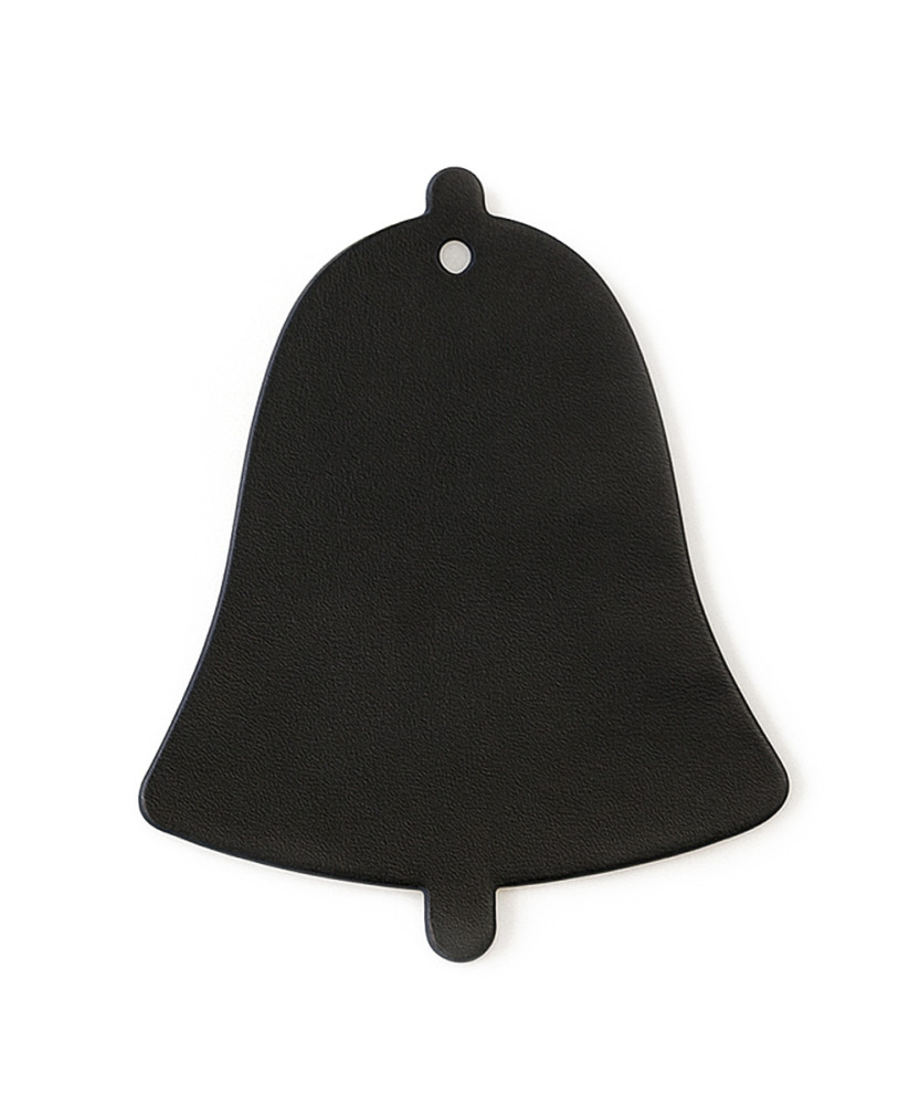 Čierna vianočná ozdoba zvonček 619-1213-60