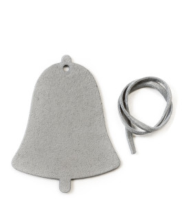 Tmavo strieborná vianočná ozdoba zvonček 619-1213-01