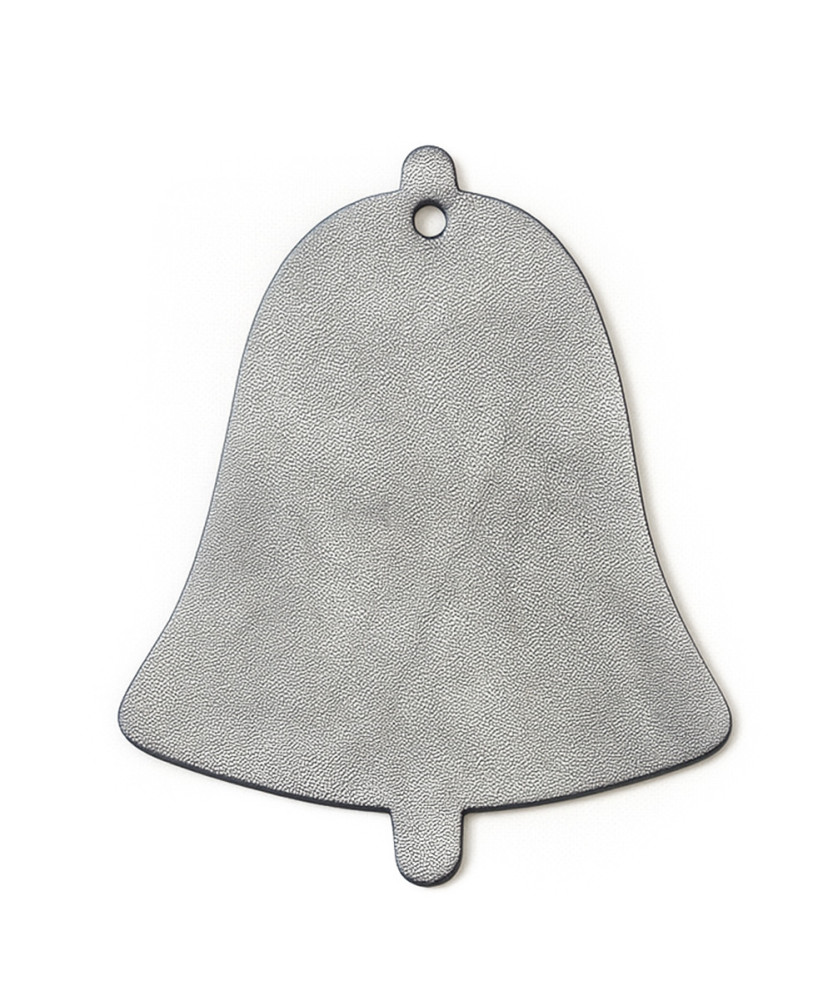 Tmavo strieborná vianočná ozdoba zvonček 619-1213-01