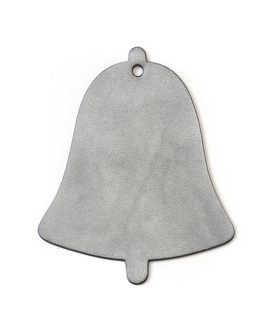 Tmavo strieborná vianočná ozdoba zvonček 619-1213-01