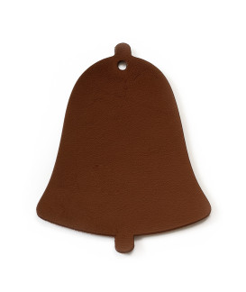 Hnedá vianočná ozdoba zvonček 619-1213-41