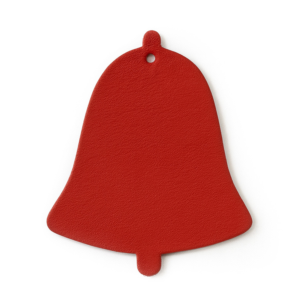 Červená vianočná ozdoba zvonček 619-1213-31