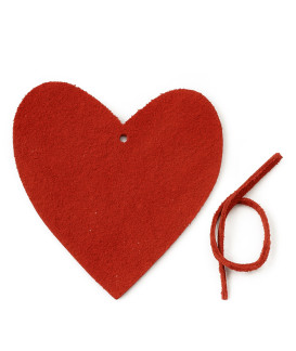 Červená vianočná ozdoba srdca 619-1212-31