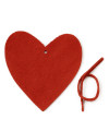 Červená vianočná ozdoba srdca 619-1212-31