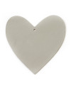 Svetlosivá vianočná ozdoba srdca 619-1212-20