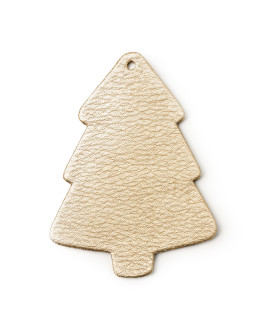 Zlatá vianočná ozdoba stromček 619-1215-01