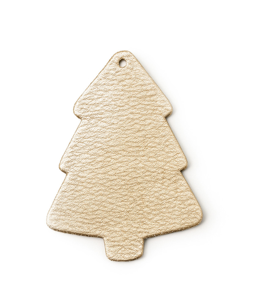 Zlatá vianočná ozdoba stromček 619-1215-01