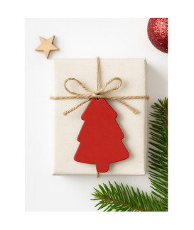 Červená vianočná ozdoba stromček 619-1215-31