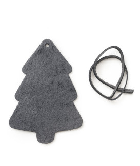 Tmavo strieborná vianočná ozdoba stromček 619-1215-29