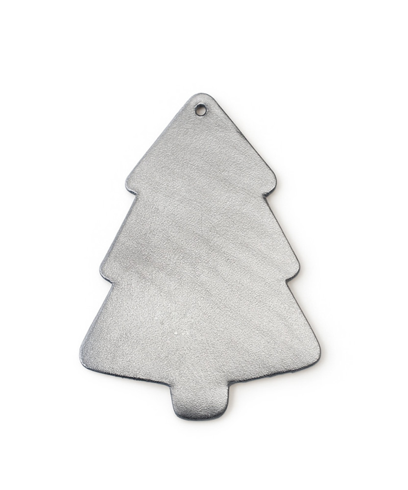 Tmavo strieborná vianočná ozdoba stromček 619-1215-29