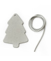 Svetlosivý vianočná ozdoba stromček 619-1215-20