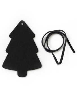 Čierna vianočná ozdoba stromček 619-1215-60