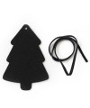 Čierna vianočná ozdoba stromček 619-1215-60