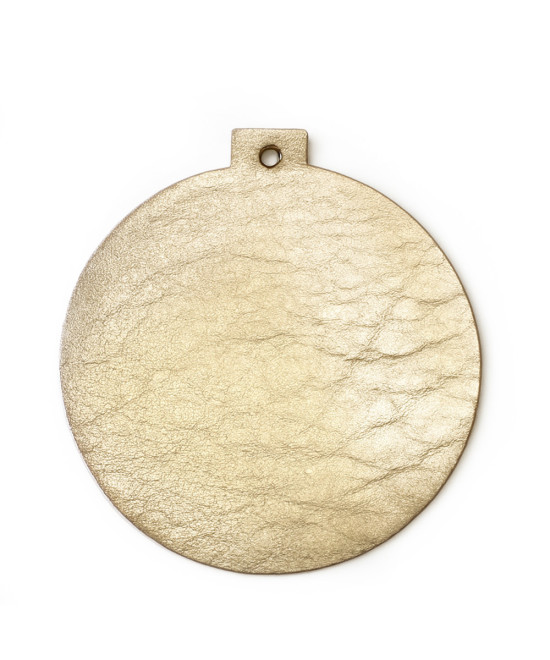 Zlatá vianočná ozdoba banka 619-1211-01