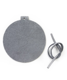 Tmavo strieborná vianočná ozdoba banka 619-1211-29