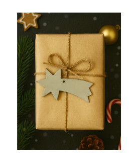 Svetlosivá vianočná ozdoba kométa 619-1214-20