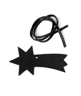 Čierna vianočná ozdoba kométa 619-1214-60